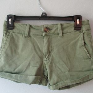 American Eagle Apple Green Super Stretch Shorts